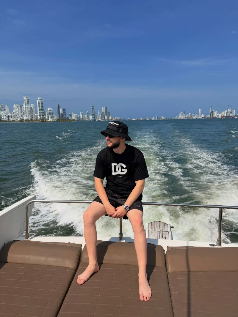 Black Logo T-Shirt and Matching Nylon Trunks