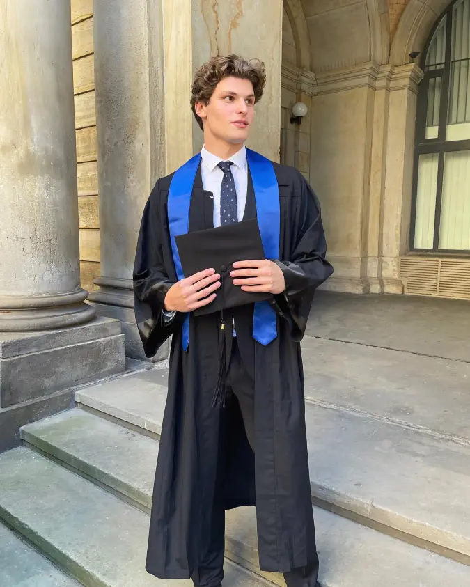 Blue Stole Over Traditional Gown - Reimagining Formal Commencement