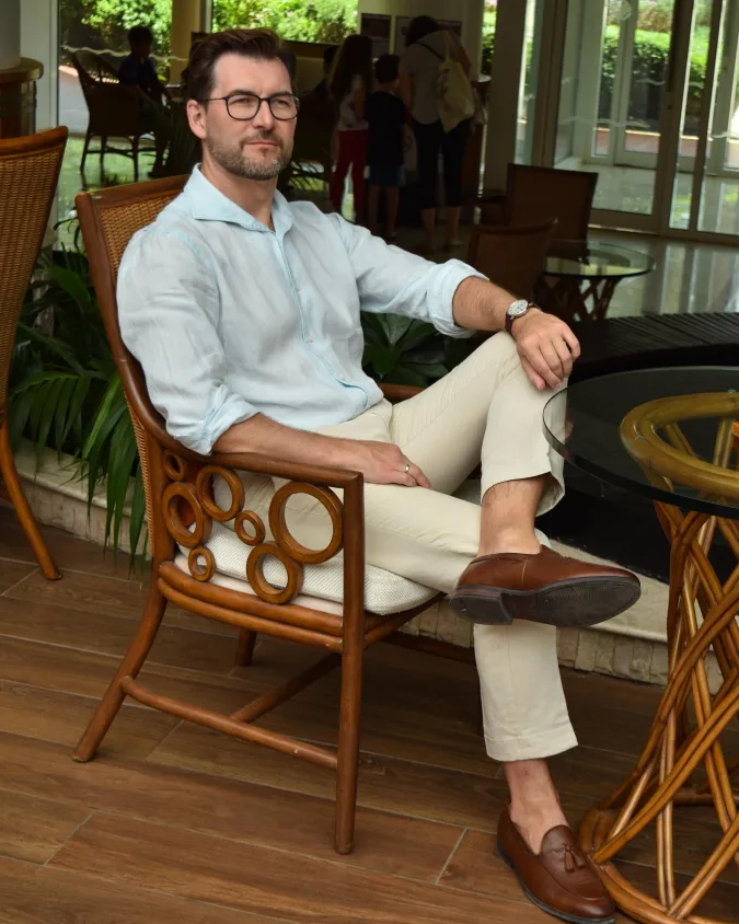 Breezy Pastel Relaxed Fit Resort Wear - Elevating Effortlessly Sophisticated Summer Loafer Outfits