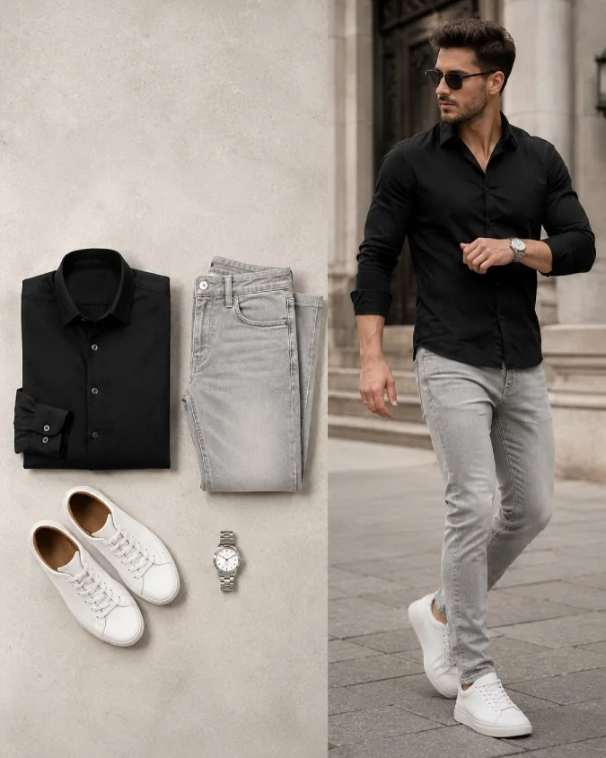 Charcoal Minimalist Smart-Casual - Beat the Office Heat