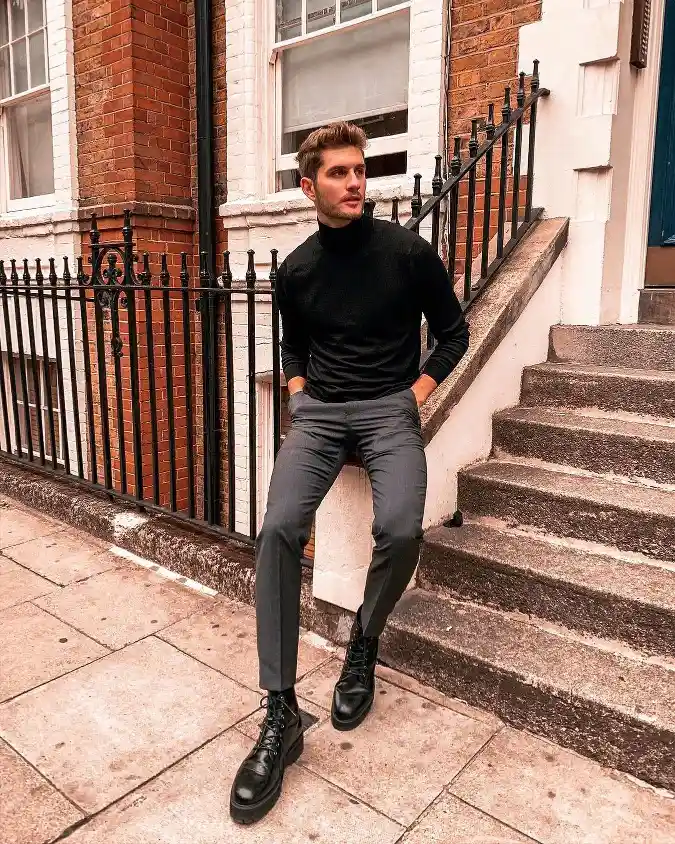 Charcoal & Onyx Minimalist Knitwear - Mastering Length and Line
