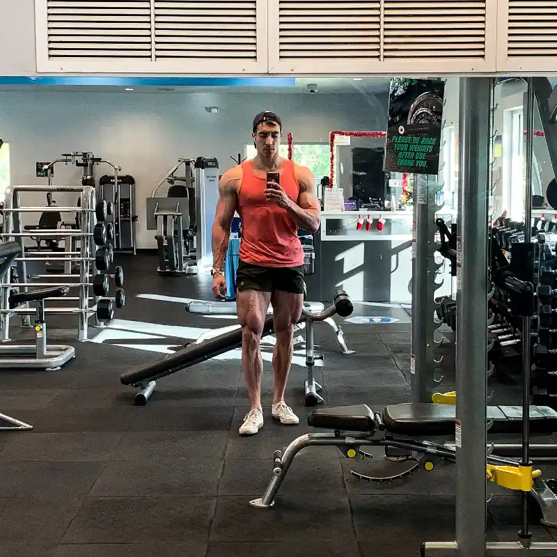 Coral Performance Tank & Black Training Shorts – Athletic Summer Minimalism