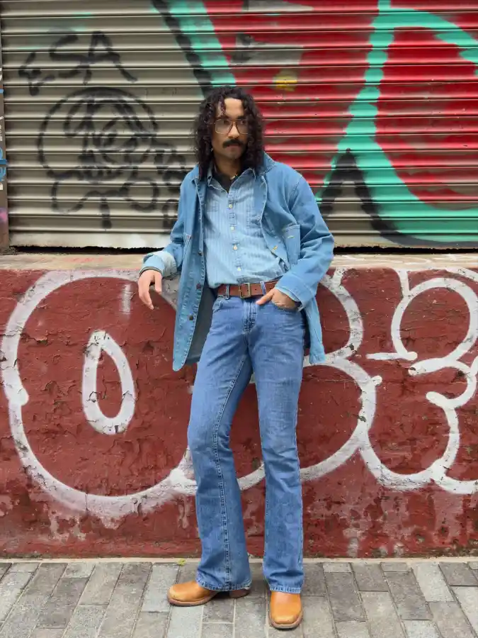 Distressed Indigo Streetwear Urban Double Denim Reboot