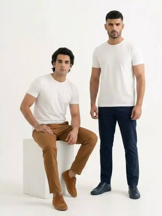 Earth-Tone Chino Utility - Modern Smart-Casual Staples