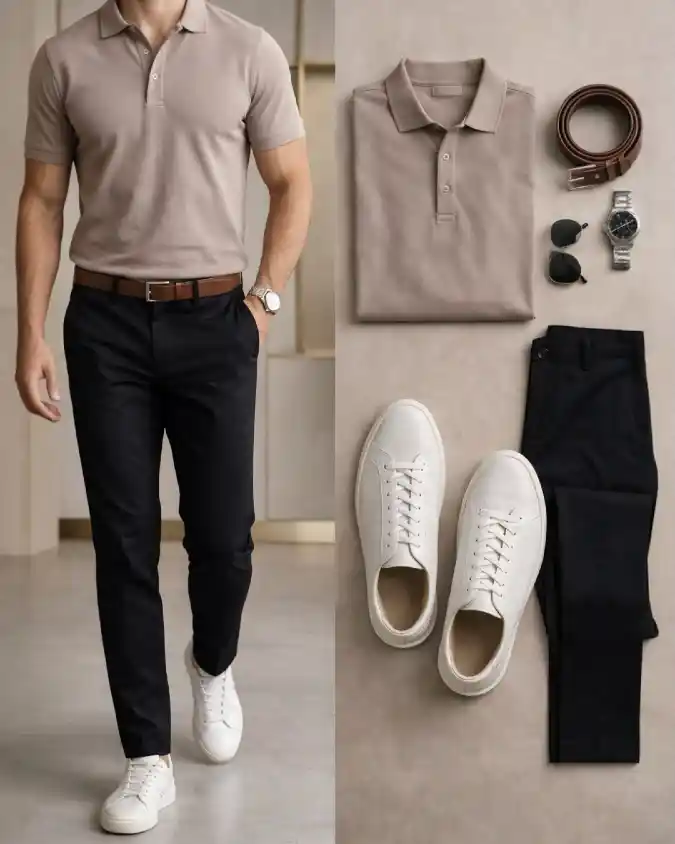 Earthy Minimalist Smart-Casual - Navigating the Modern Hybrid Workday