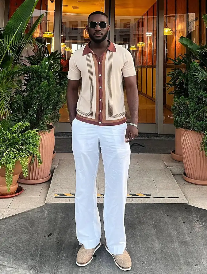 Earthy Toned Relaxed Knitwear - Elevating Summer Brunch Smart-Casual