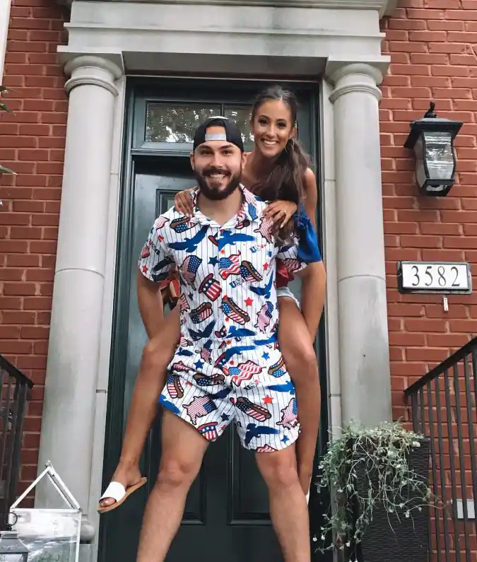 Graphic Print Romper Redefining Festive Summer