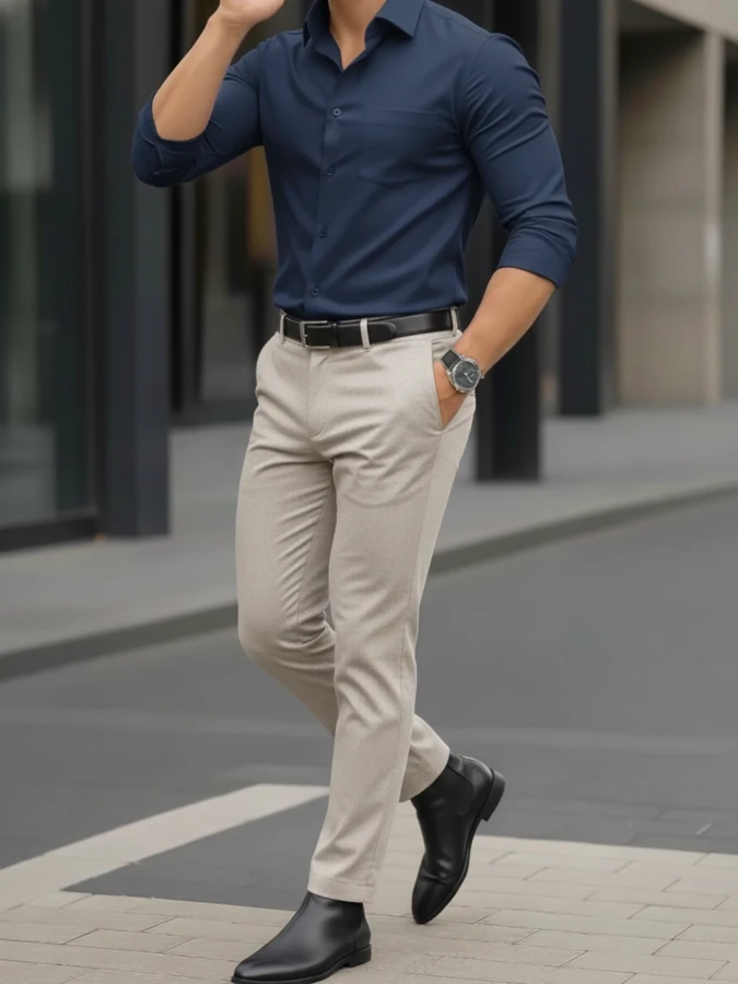 Navy and Beige Commuter Core