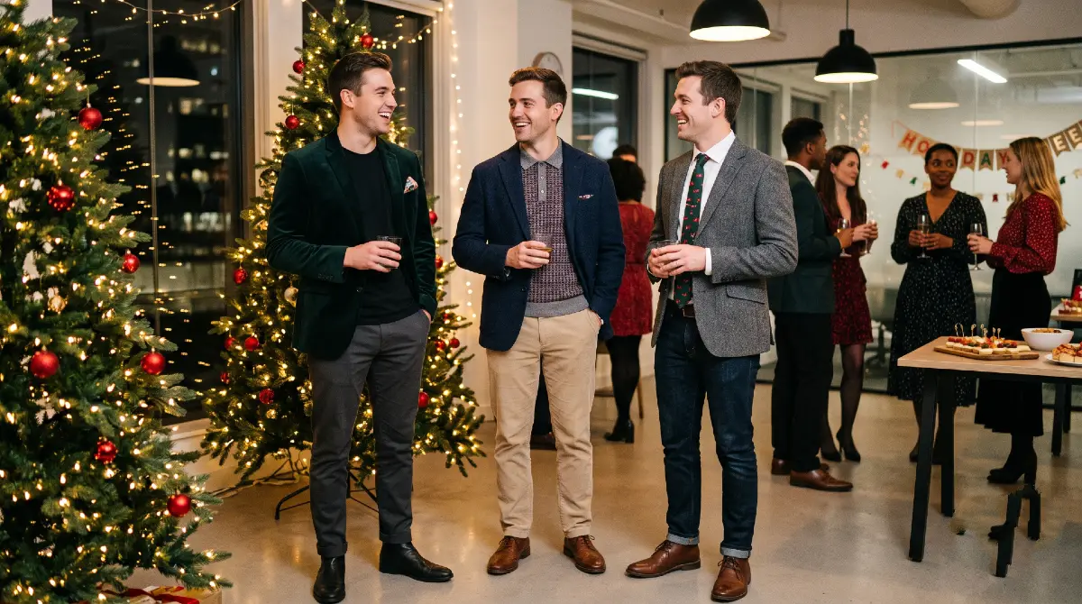 Office Christmas Party Outfits for Men That Are Appropriate but Fun