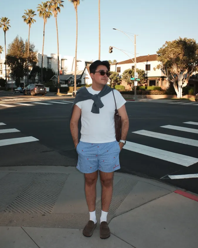 Preppy Coastal Blue Relaxed Fit Weekend Wear - Demonstrating How Shorts Succeed