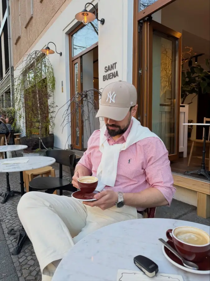 Relaxed Pink and Cream Preppy - Summer Brunch Attire