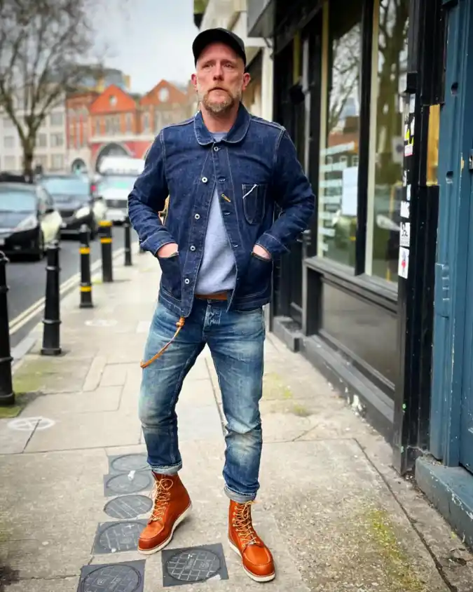 Rugged Indigo Layers - Defining Weekend Heritage