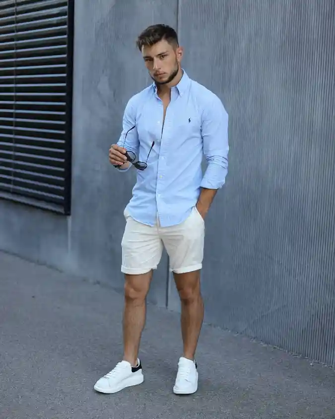 Sky Blue & Crisp Ivory Linen - The Ultimate Warm-Weather Smart-Casual Combo
