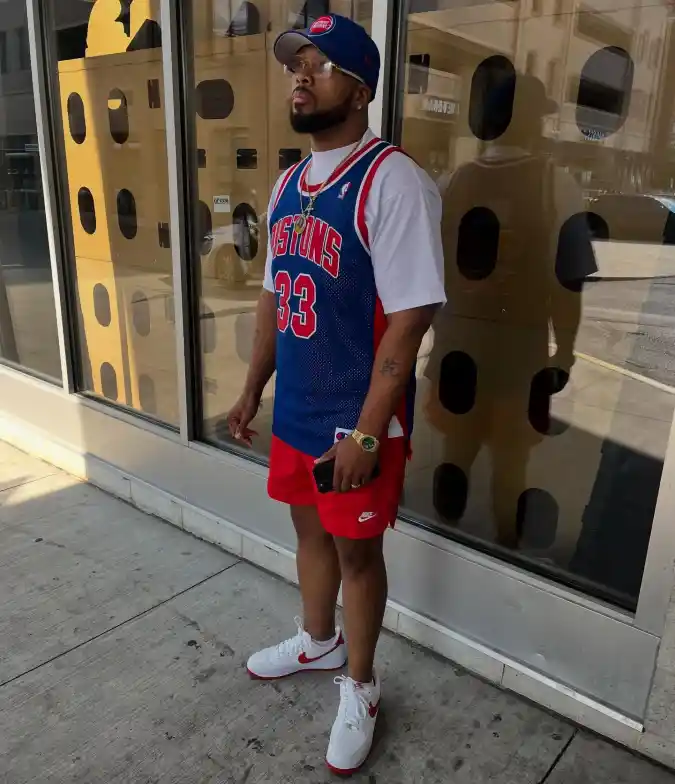 Spiced Red Jersey Combo - Festive Urban Streetwear
