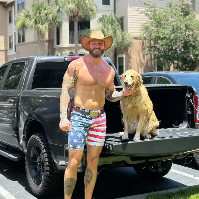 Stars, Stripes, and Cowboy Cool - Bold Americana Beachwear