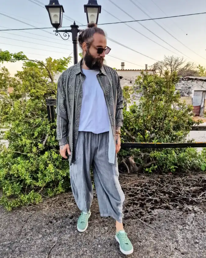 Textured Layers and Wide Trousers - A Free-Spirited Take on Summer City Style